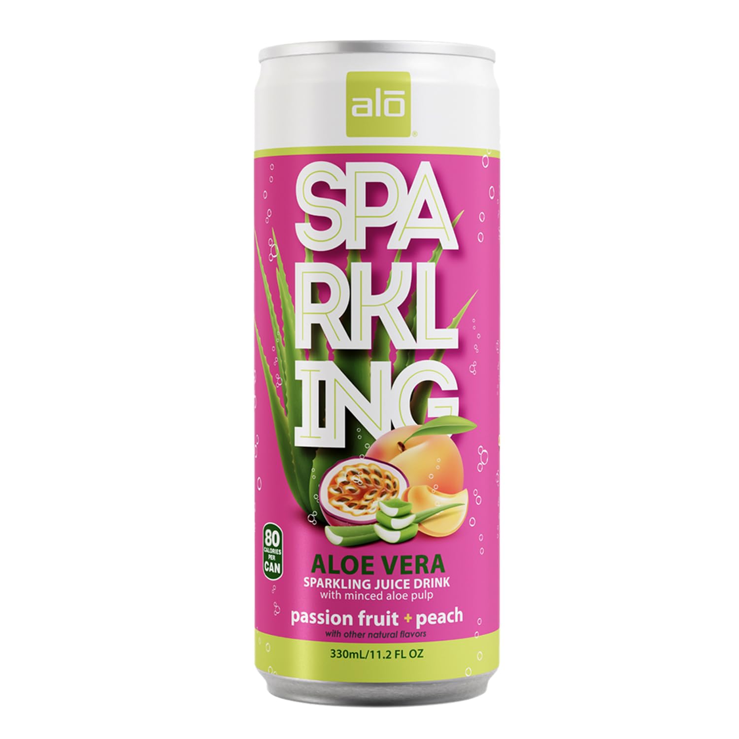 Amazon.com : ALO Sparkling Passion Fruit & Peach Carbonated Aloe